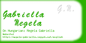 gabriella megela business card